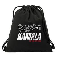 Copycat Kamala No Tax On Tips Drawstring Bag