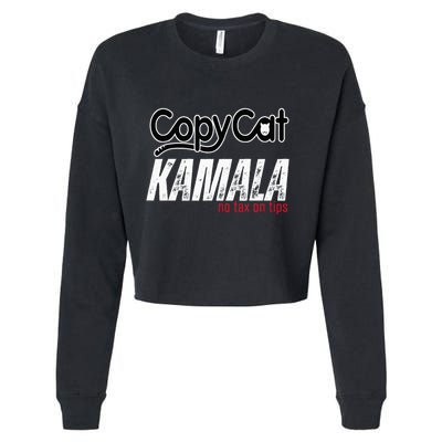 Copycat Kamala No Tax On Tips Cropped Pullover Crew