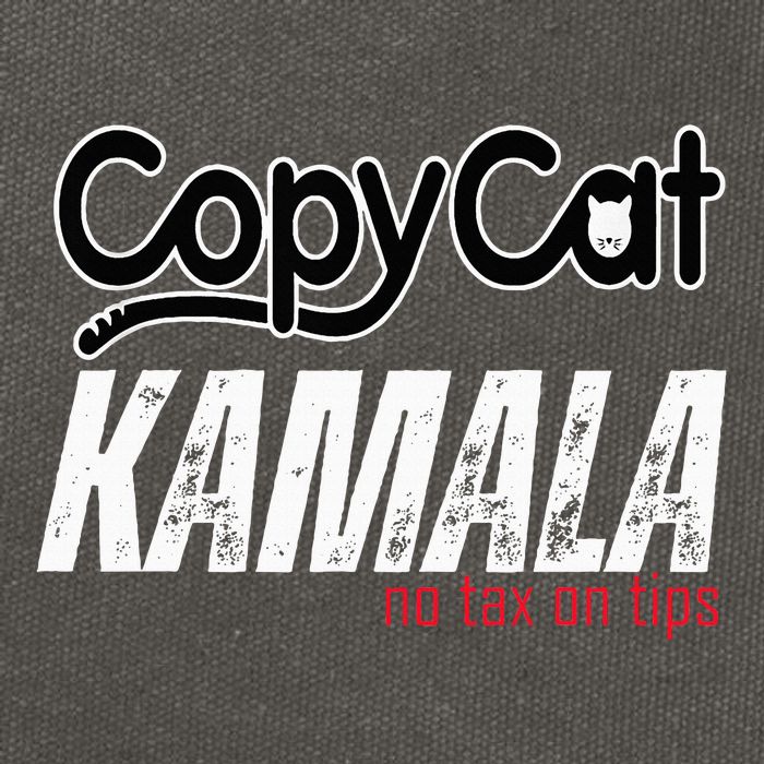 Copycat Kamala No Tax On Tips Cotton Canvas Backpack