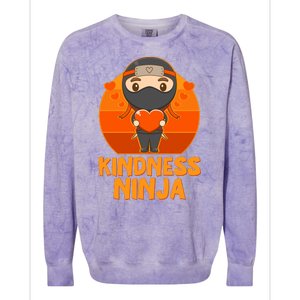 Cute Kindness Ninja Wear Orange Day Be Kind Colorblast Crewneck Sweatshirt