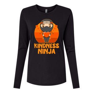 Cute Kindness Ninja Wear Orange Day Be Kind Womens Cotton Relaxed Long Sleeve T-Shirt