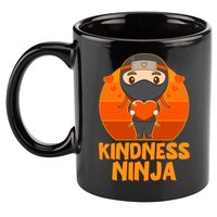 Cute Kindness Ninja Wear Orange Day Be Kind 11oz C Handle Ceramic Mug