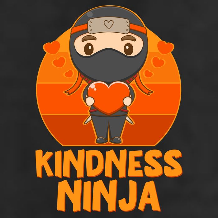 Cute Kindness Ninja Wear Orange Day Be Kind 11oz C Handle Ceramic Mug