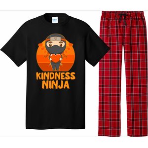 Cute Kindness Ninja Wear Orange Day Be Kind Pajama Set