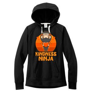 Cute Kindness Ninja Wear Orange Day Be Kind Women's Fleece Hoodie