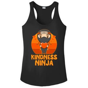 Cute Kindness Ninja Wear Orange Day Be Kind Ladies PosiCharge Competitor Racerback Tank