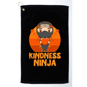 Cute Kindness Ninja Wear Orange Day Be Kind Platinum Collection Golf Towel