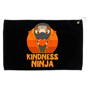 Cute Kindness Ninja Wear Orange Day Be Kind Grommeted Golf Towel