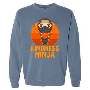 Cute Kindness Ninja Wear Orange Day Be Kind Garment-Dyed Sweatshirt