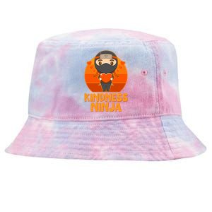 Cute Kindness Ninja Wear Orange Day Be Kind Tie-Dyed Bucket Hat