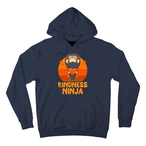 Cute Kindness Ninja Wear Orange Day Be Kind Hoodie