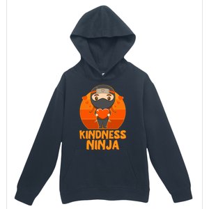 Cute Kindness Ninja Wear Orange Day Be Kind Urban Pullover Hoodie