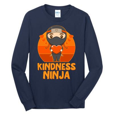 Cute Kindness Ninja Wear Orange Day Be Kind Tall Long Sleeve T-Shirt