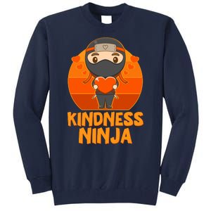 Cute Kindness Ninja Wear Orange Day Be Kind Tall Sweatshirt