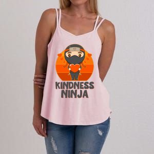 Cute Kindness Ninja Wear Orange Day Be Kind Women's Strappy Tank