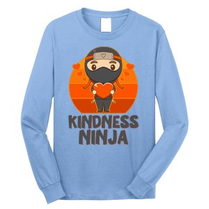 Cute Kindness Ninja Wear Orange Day Be Kind Long Sleeve Shirt