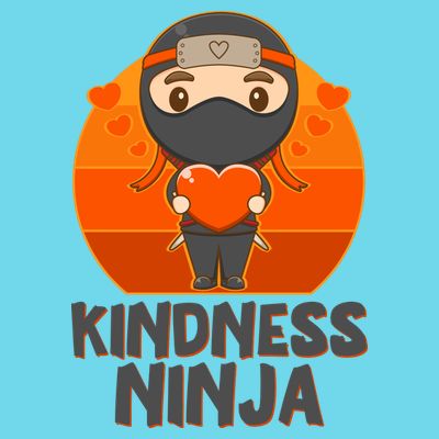 Cute Kindness Ninja Wear Orange Day Be Kind T-Shirt