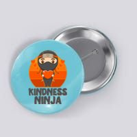 Cute Kindness Ninja Wear Orange Day Be Kind Button