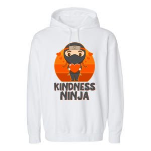 Cute Kindness Ninja Wear Orange Day Be Kind Garment-Dyed Fleece Hoodie