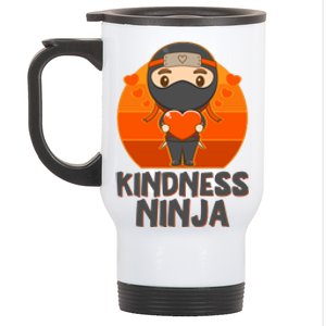 Cute Kindness Ninja Wear Orange Day Be Kind Stainless Steel Travel Mug