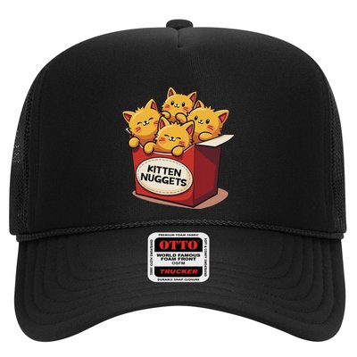 Cute Kitten Nuggets Chicken Nuggets Cat Lover Funny Cat Pun Trucker Hat