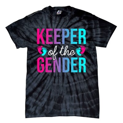 Cute Keeper of the Gender Baby Shower Gender Reveal Party Tie-Dye T-Shirt