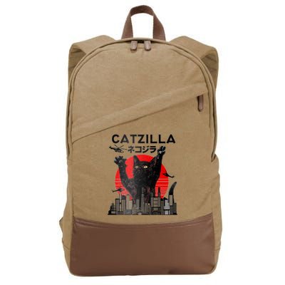 Catzilla King Of Pawster Cotton Canvas Backpack