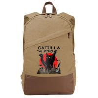 Catzilla King Of Pawster Cotton Canvas Backpack