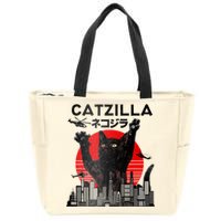 Catzilla King Of Pawster Zip Tote Bag