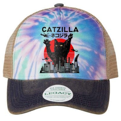 Catzilla King Of Pawster Legacy Tie Dye Trucker Hat