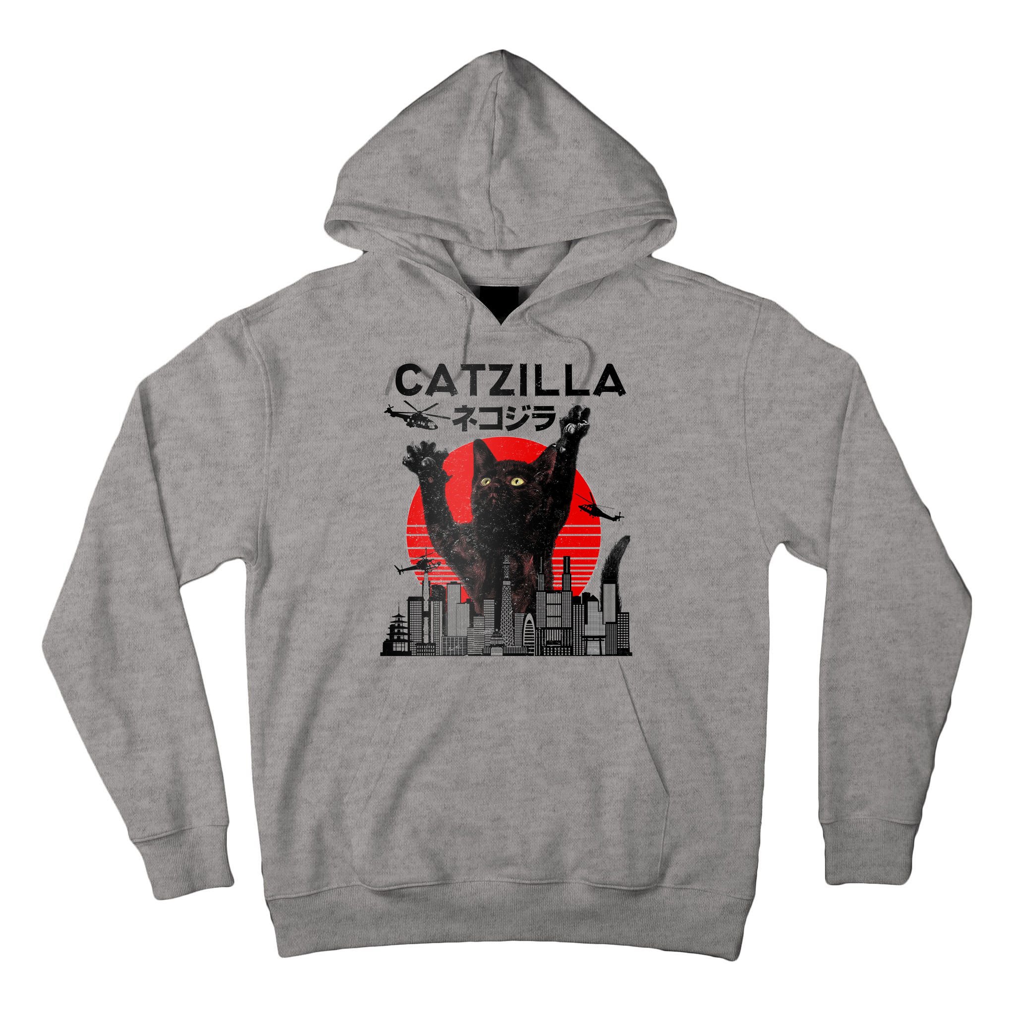 Catzilla King Of Pawster Tall Hoodie