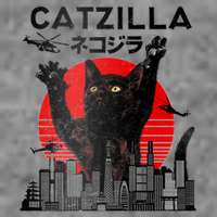 Catzilla King Of Pawster Tall Hoodie