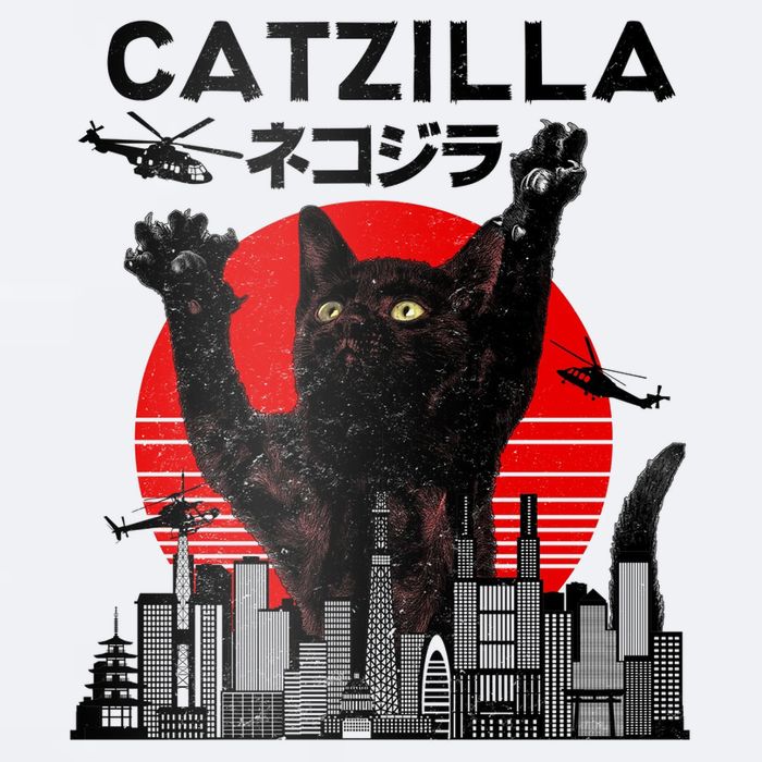 Catzilla King Of Pawster Sueded Cloud Jersey T-Shirt