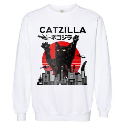 Catzilla King Of Pawster Garment-Dyed Sweatshirt