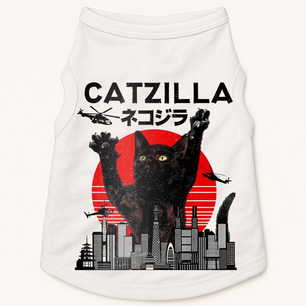 Catzilla King Of Pawster Doggie Tank