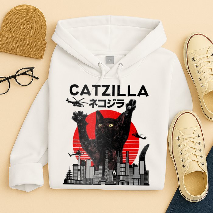 Catzilla King Of Pawster Hoodie