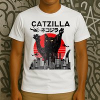 Catzilla King Of Pawster T-Shirt