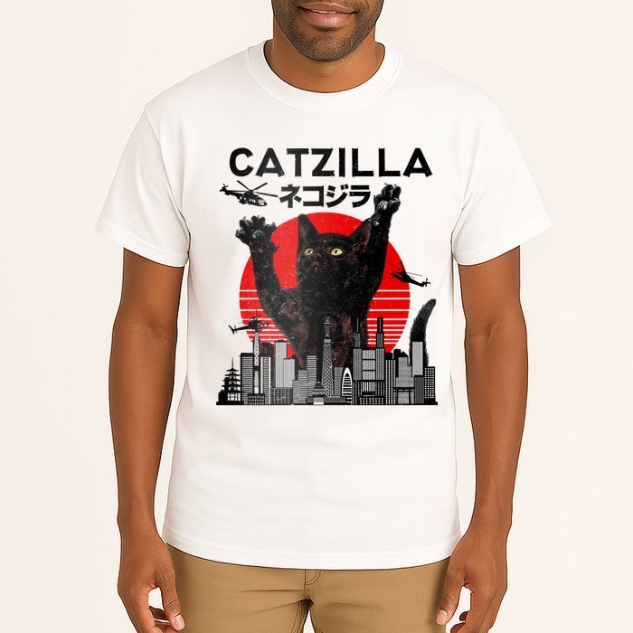 Catzilla King Of Pawster Tall T-Shirt