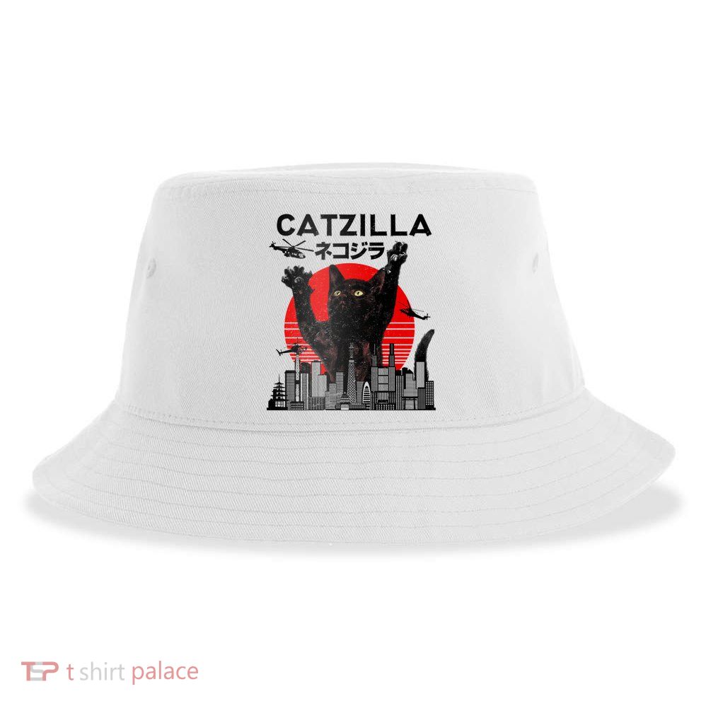 Catzilla King Of Pawster Sustainable Bucket Hat