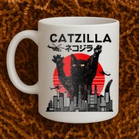 Catzilla King Of Pawster Mug
