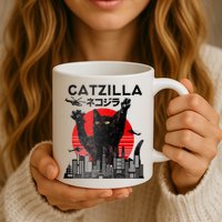 Catzilla King Of Pawster Mug