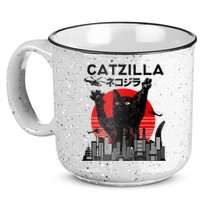 Catzilla King Of Pawster 15oz Campfire Ceramic Mug