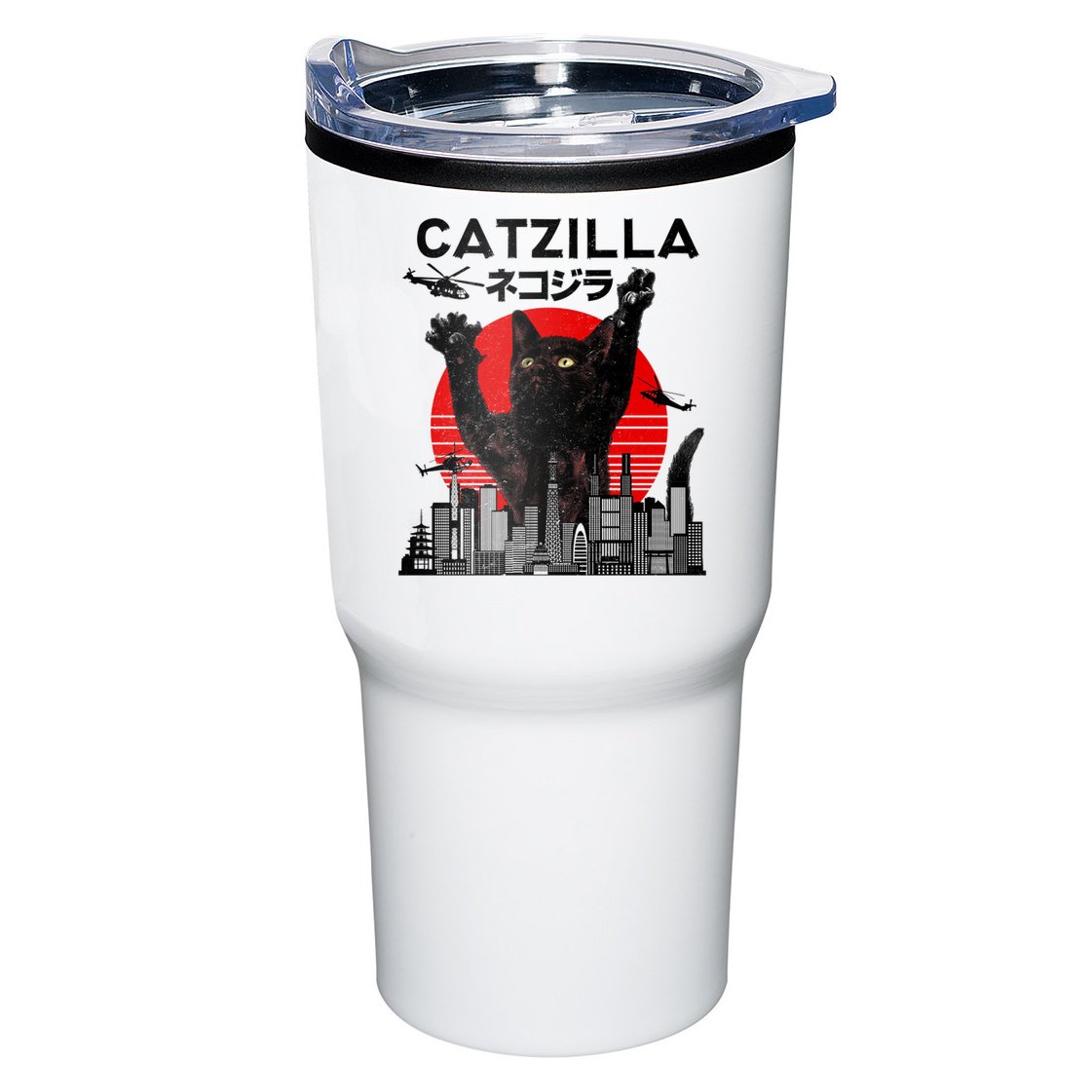 Catzilla King Of Pawster Tumbler