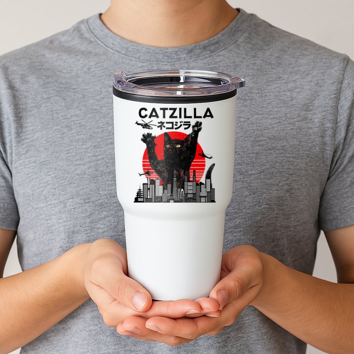 Catzilla King Of Pawster Tumbler