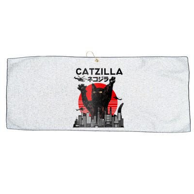 Catzilla King Of Pawster Large Microfiber Waffle Golf Towel