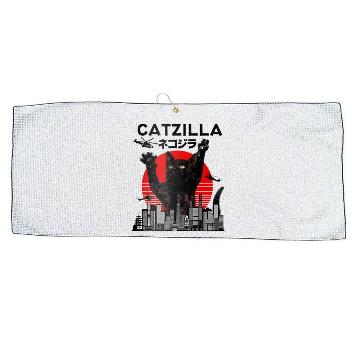 Catzilla King Of Pawster Large Microfiber Waffle Golf Towel