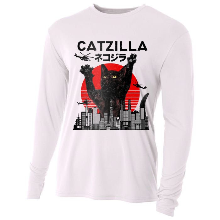 Catzilla King Of Pawster Cooling Performance Long Sleeve Crew