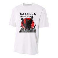 Catzilla King Of Pawster Youth Performance Sprint T-Shirt
