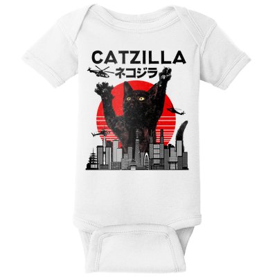 Catzilla King Of Pawster Baby Bodysuit