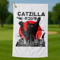 Catzilla King Of Pawster Golf Towel